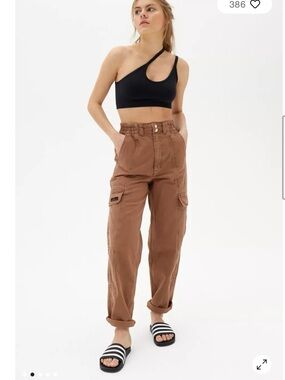 Urban Outfitters BDG Blaine High Rise Cargo Jeans in Brown size 27